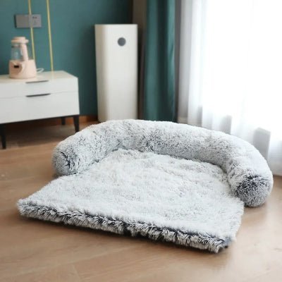 joli canape pour chien sofabed gris clair
