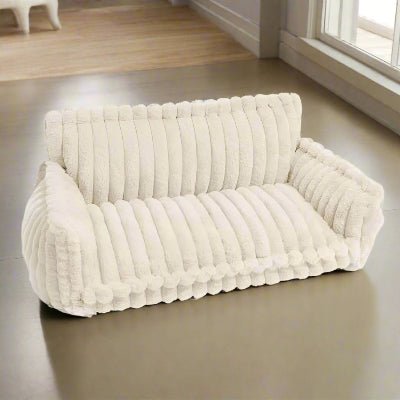 canape pour chien tinycouch blanc creme