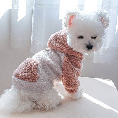 rose chien manteau hoodie
