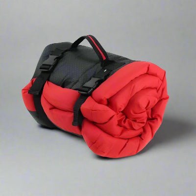 coussin chien portable rouge