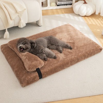 confortable coussin dehoussable chien kaki