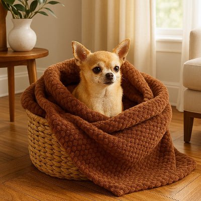 petit chihuahua couverture chien panier