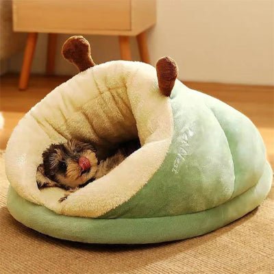 lit chien niche enveloppante