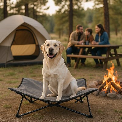 lit de camp chien plein air