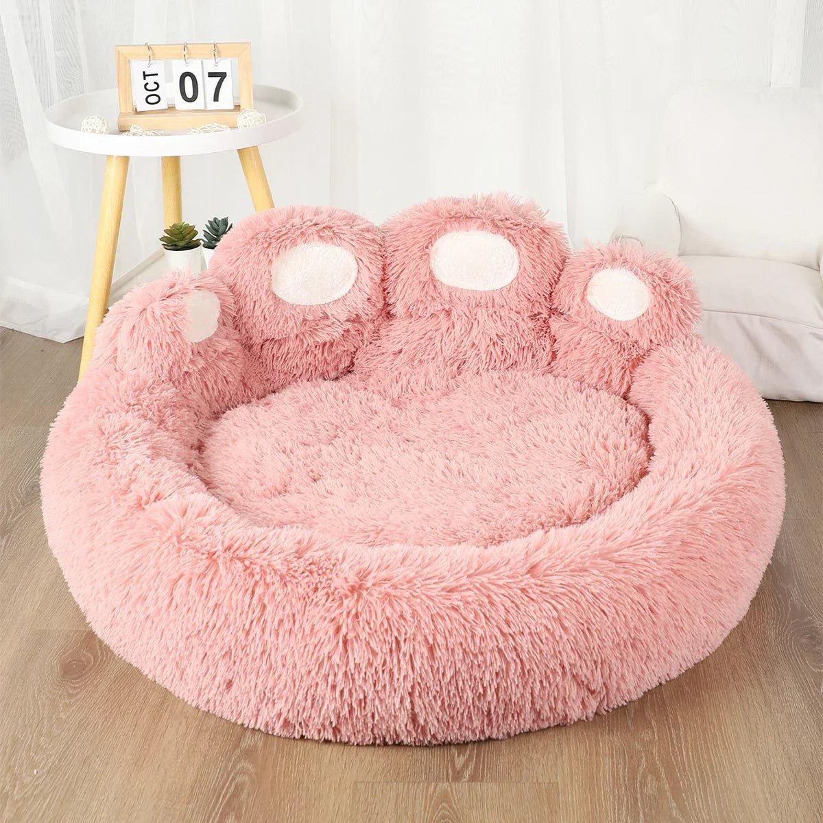 Lit pour Chien - FluffyDogBed™ - Rose - Chien Ravi
