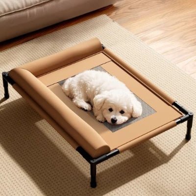 lit-pour-chien-sureleve-l-pillow-marron
