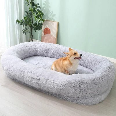 beau lit pour chien xxl gris