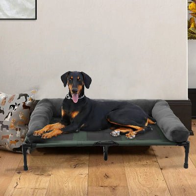 lit sureleve pour chien dobermann