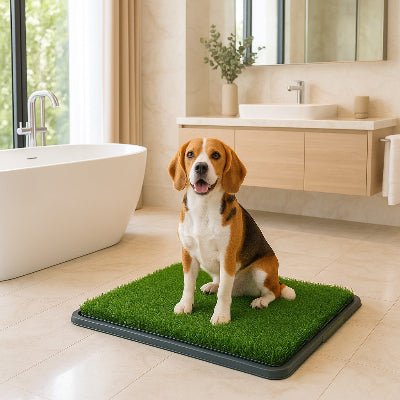 jolie litiere pour chien grasspeemat beagle