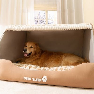 niche chien pied de poule reconfortante