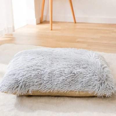 coussin double face niche chien plushy