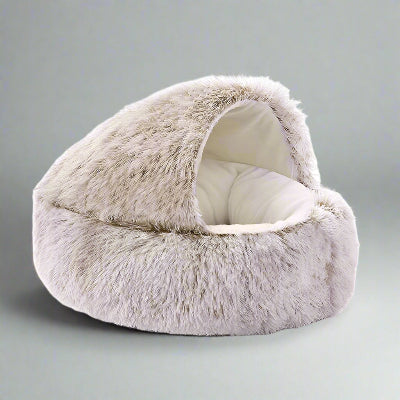panier chien donut marron