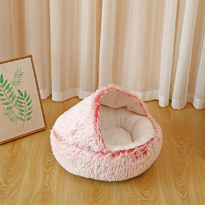 panier chien donut rose