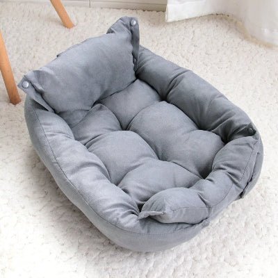 moelleux panier chien polyvalent gris