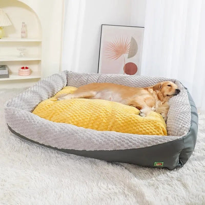 panier chien xxl royal gris jaune fonce