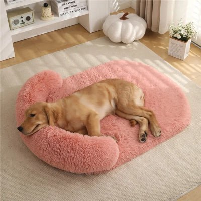 tapis pour chien luxueux rose cuir