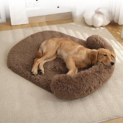 tapis pour chien luxueux marron