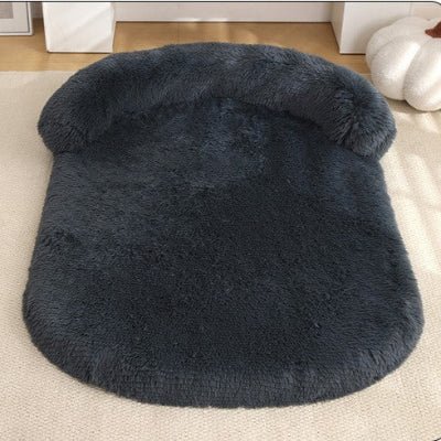 tapis pour chien luxueux gris fonce