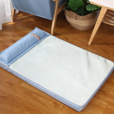 tapis rafraichissant chien freshmat bleu