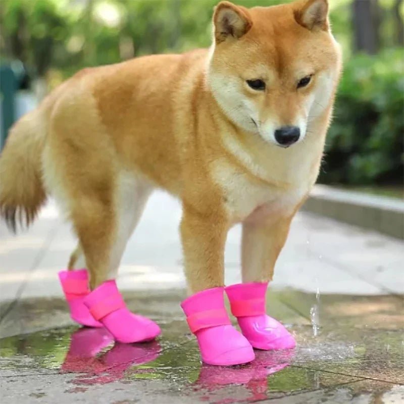 Bottes pour Chien - WaterProofDogBoot™ - Rose - Chien Ravi