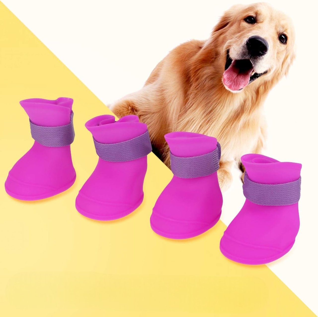 Bottes pour Chien - WaterProofDogBoot™ - Violet - Chien Ravi