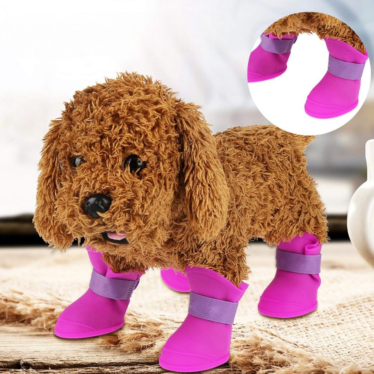 Bottes pour Chien - WaterProofDogBoot™ - Violet - Chien Ravi