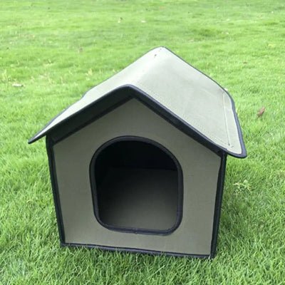 cabane pour chien grise