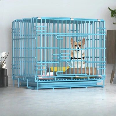 cage-pour-chien-pliable-bleu