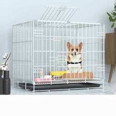 cage-pour-chien-pliable-blanche