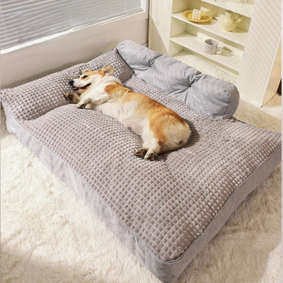 canape chien xxl gris