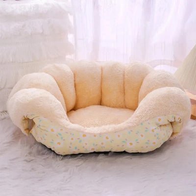 jaune canape pour chien