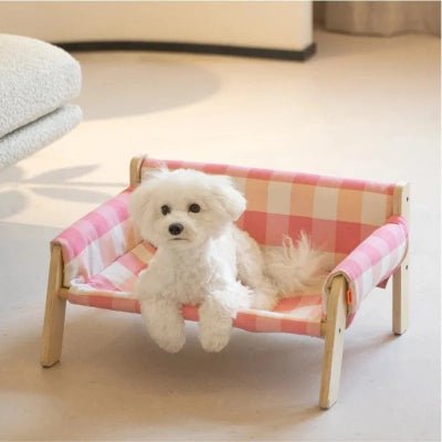 beau canape pour chien bois