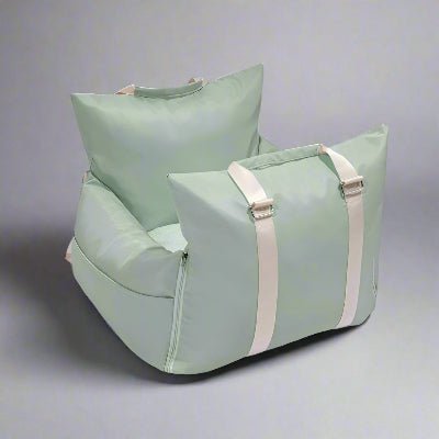 beau coussin dehoussable pour chien vert clair
