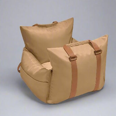joli coussin dehoussable pour chien brun