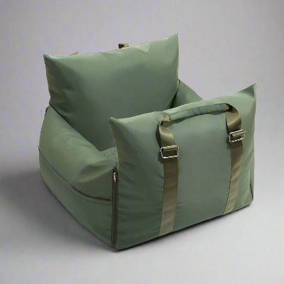 elegant coussin dehoussable pour chien vert olive