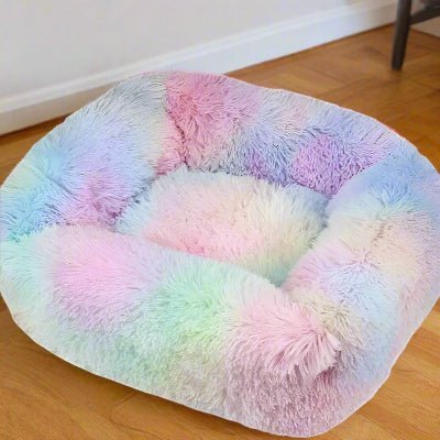 coussin pour chien multicolor