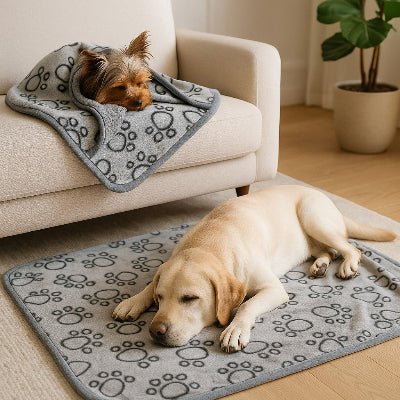 petite et grande couverture pour chien