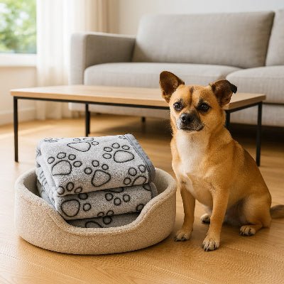 couverture pour chien paw print