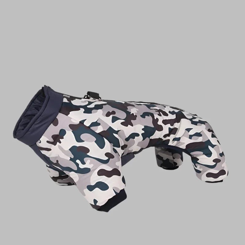 Doudoune pour Chien - WarmJacketDog™ - Camouflage Gris - Chien Ravi