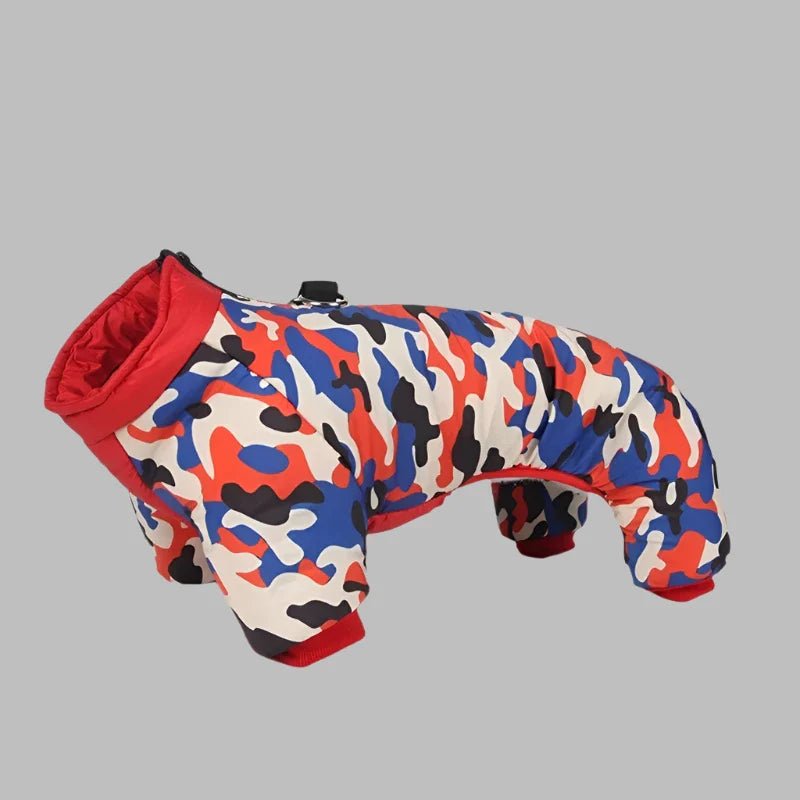 Doudoune pour Chien - WarmJacketDog™ - Camouflage Rouge - Chien Ravi