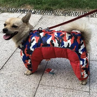 Doudoune pour Chien - WarmJacketDog™ - Camouflage Rouge - Chien Ravi