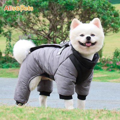 Doudoune pour Chien - WarmJacketDog™ - Gris - Chien Ravi