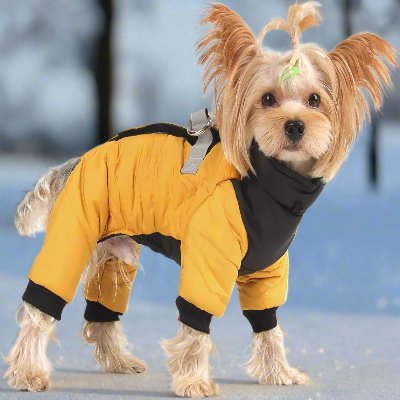 Doudoune pour Chien - WarmJacketDog™ - Jaune - Chien Ravi