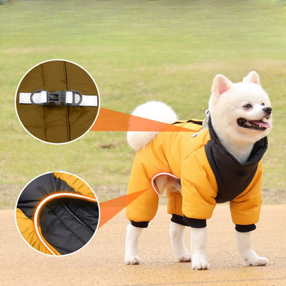 Doudoune pour Chien - WarmJacketDog™ - Jaune - Chien Ravi