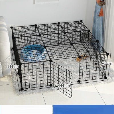 enclos-pour-chien-trois-colonnes-trois-rangées-toit