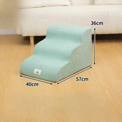 Escalier pour chien confortstep bleu pastel trois marches