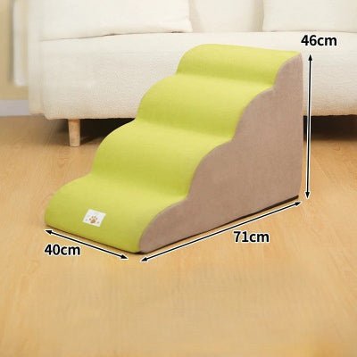 Escalier pour chien confortstep vert anis quatres marches