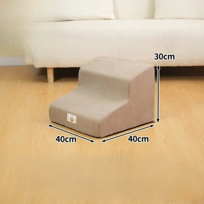 Escalier pour chien confortstep gris taupe deux marches
