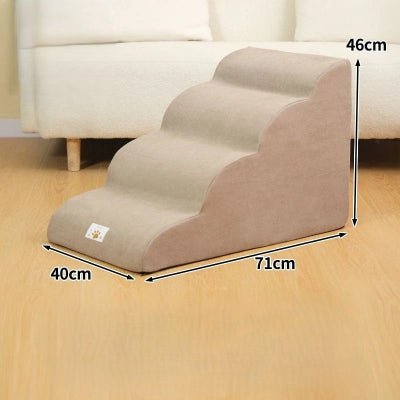 Escalier pour chien confortstep gris taupe quatres marches