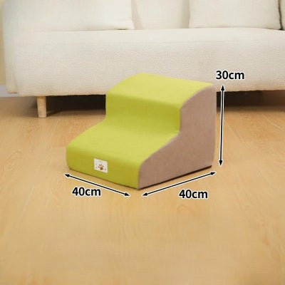 Escalier pour chien confortstep vert anis deux marches